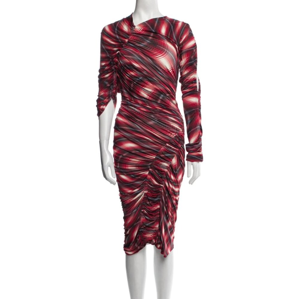 Atlien Ruched Peinted Dress